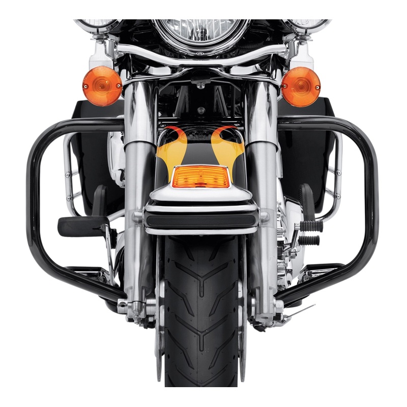 Harley Davidson 46549-03 Gloss Black Engine Guard Kit KIT ENG GUARD,BLACK/FLT