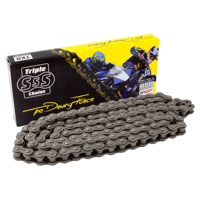 Triple S Motorcycle Heavy Duty Motorcycle Chain 420H-126 Link