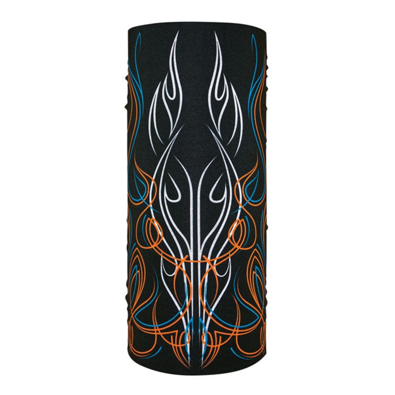 ZAN Headgear Polyester Motley Tube Pinstripe Flame
