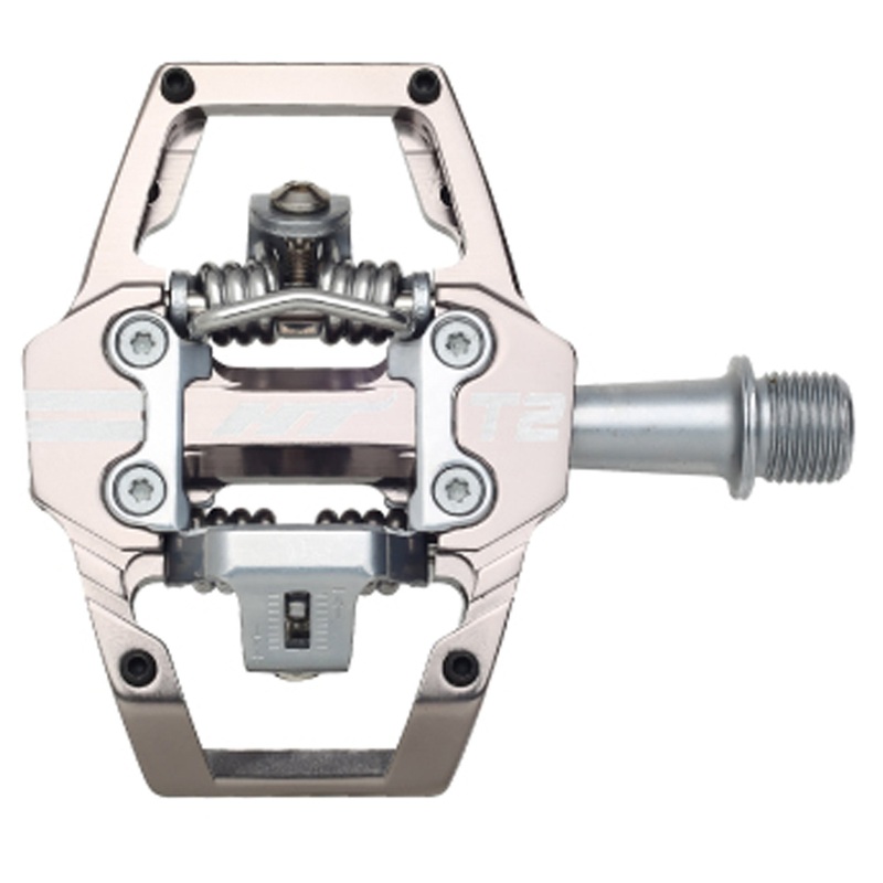 HT Pedals T2 Clipless Platform Pedals CrMo – Gray