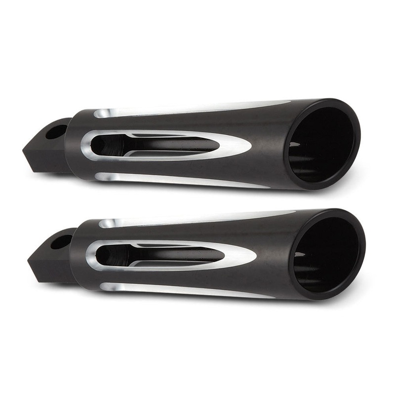 AN Deep Cut Footpegs : BLACK
