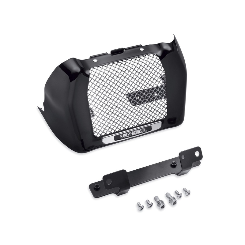Harley Davidson 25700634 Oil Cooler Cover Kit – Gloss Black KIT,CVR/SLG,OIL COOLER,GLOSS B