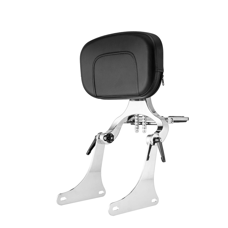 Harley Softail FLST FLSTC FLSTS FLSTSC Chrome Multi-Purpose Adjustable Backrest Kit