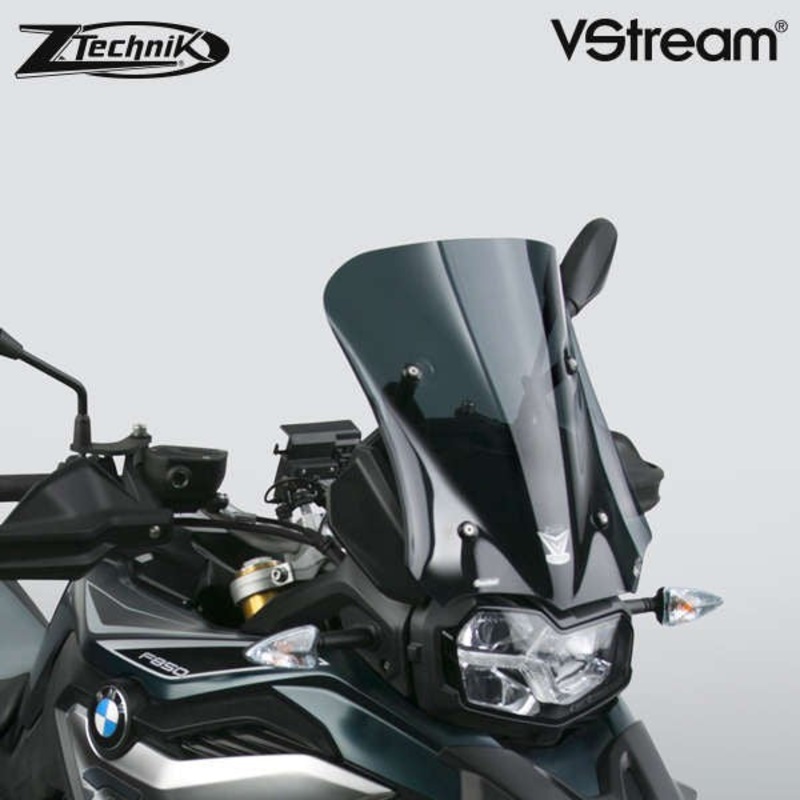 BMW F850GS Windscreen V-stream Windshield ZTechnik Z2377 Dark Tint Sport Screen 2019 Up