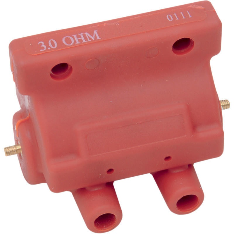 Drag Specialties 12 Volt – Ignition Coil – 3.0 Ohms – 1980-1984 – Red