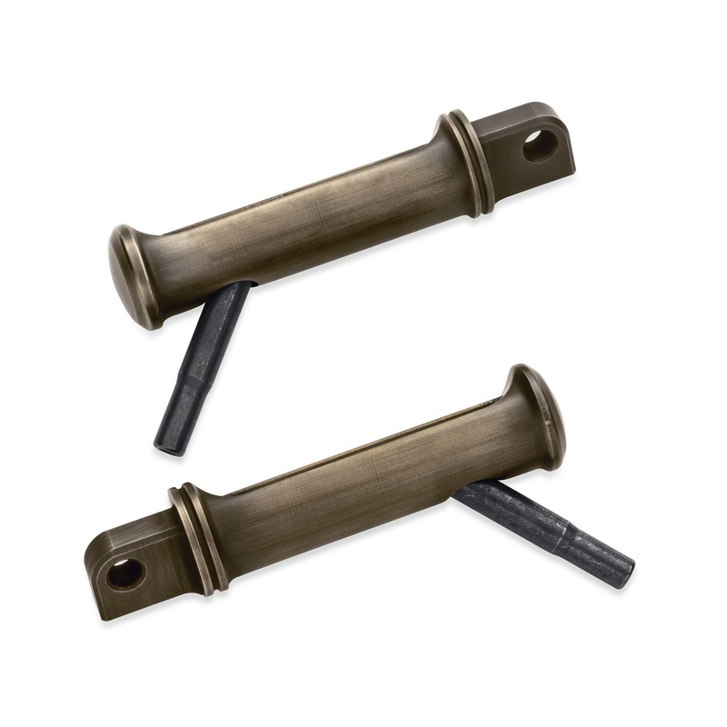 Harley Davidson 50500791 Brass Footpegs with Styled Wear Peg – Mid Controls KIT,FTPEG,MID W/WEAR PEG,BRASS