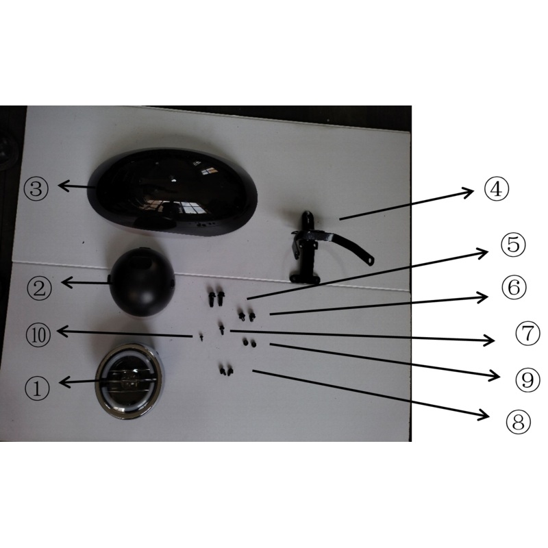 Headlight Assembly – 1500W Electric Mini Bike