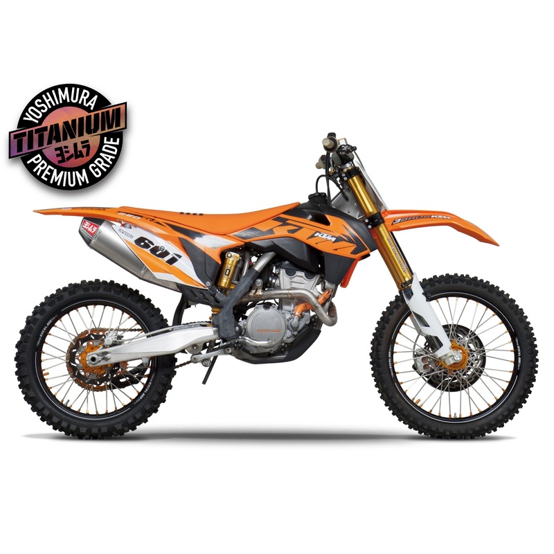 KTM 250 SX-F 13-15 RS-4 Titanium Full Exhaust, w/ Titanium Muffler