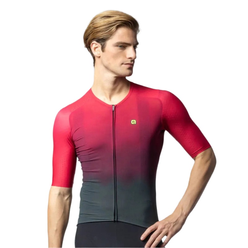 Ale Clothing Velocity 2.0 R-EV1 Short Sleeves Cycle Jersey Burgundy