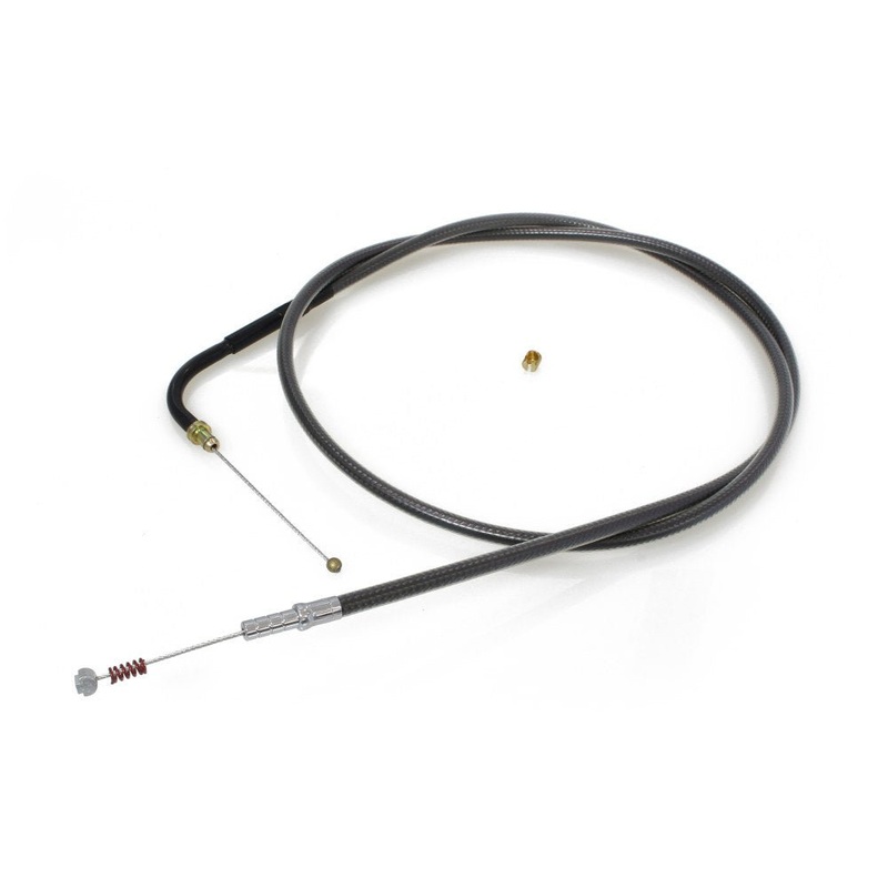 49-1/2in. Idle Cable – Black Pearl. Fits Big Twin 1996-2017.