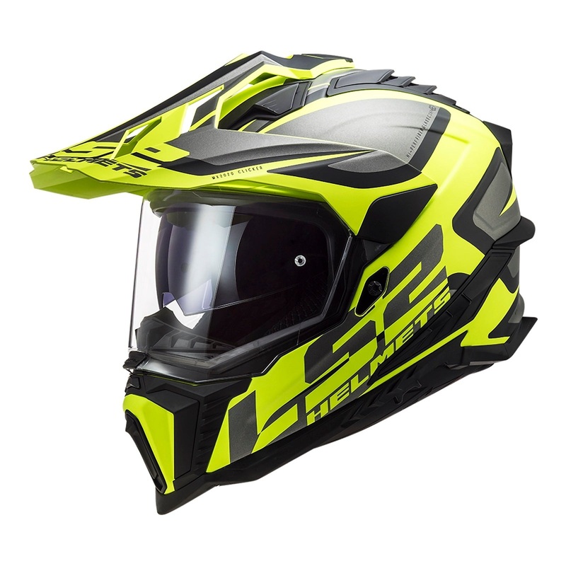 LS2 MX701 Explorer Alter Helmet – Matte Black / Hi-Vis Yellow 06