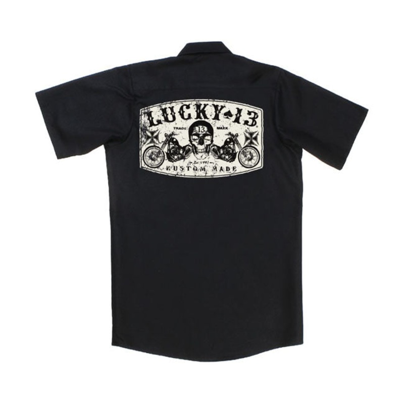 Lucky 13 Dual Chopper Workshirt Black
