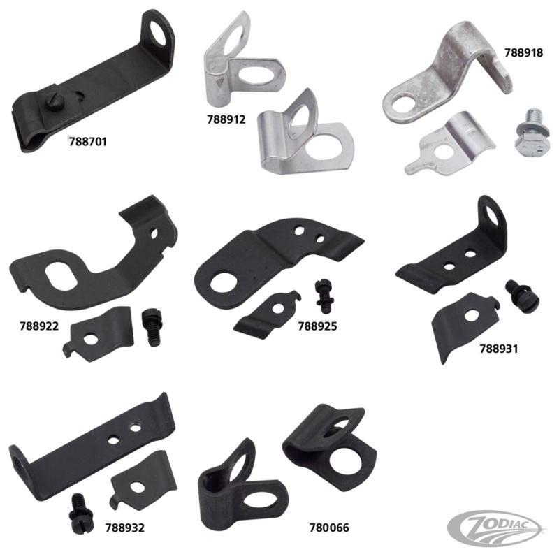 Throttle Control Cable Clips & Brackets for Vintage Models