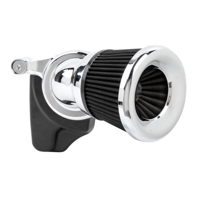 Velocity 65 Degree Air Cleaner Kit – Chrome. Fits Twin Cam 2008-2017 with Throttle-by-Wire.