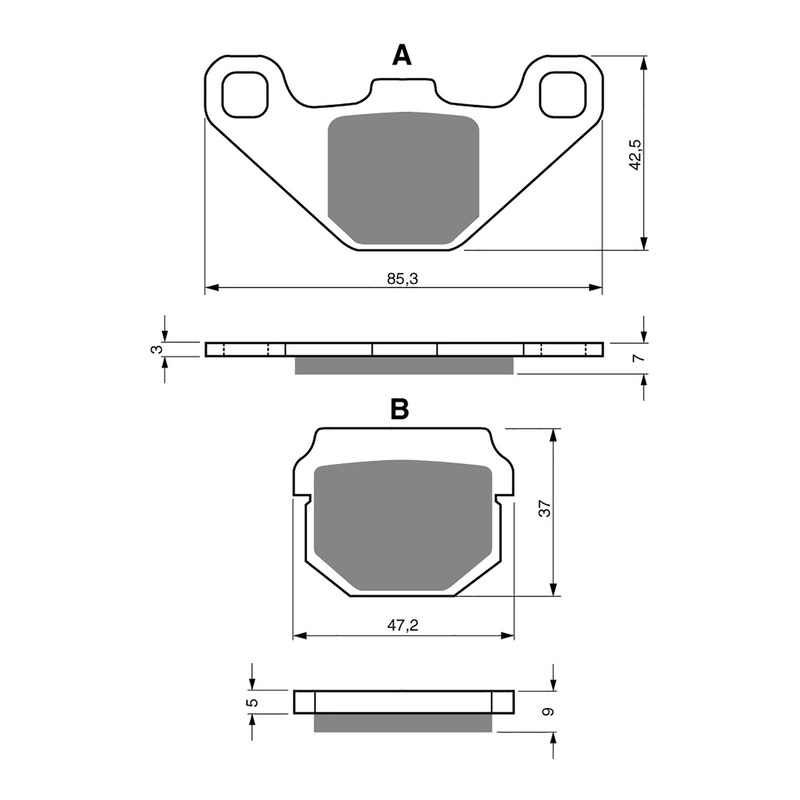 GOLDfren Brake Pads Sintered Sports GF047 – S3 (PH22)