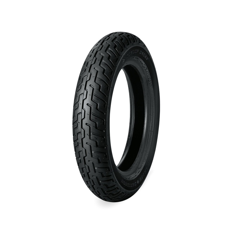 Harley Davidson 43371-07A Dunlop Tire Series – D402F 130/70B18 Blackwall – 18 in. Front TIRE,FR,130/70B18,DUNLOP,D402F