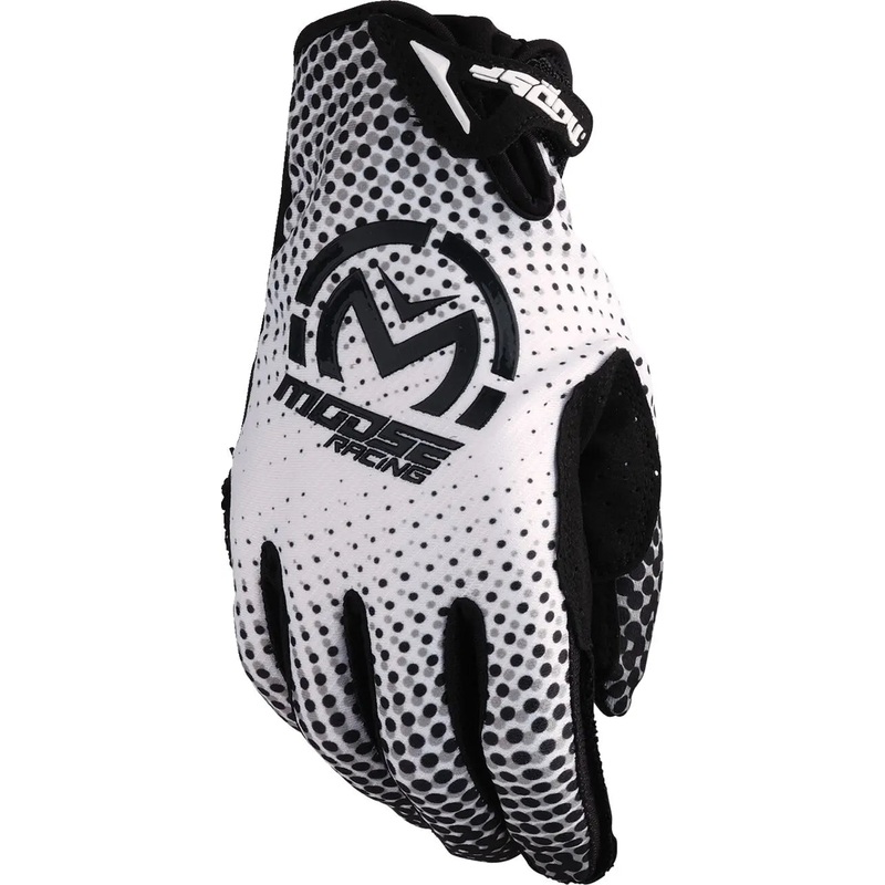 Moose Racing SX1 Textile Gloves White / Black