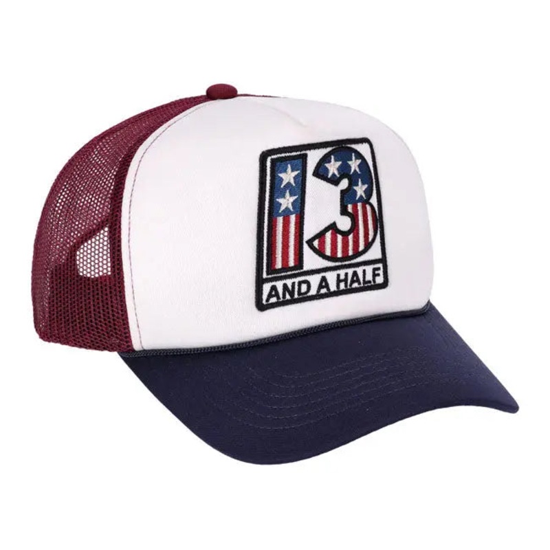 13 And A Half Magazine Americana Trucker Cap Blue
