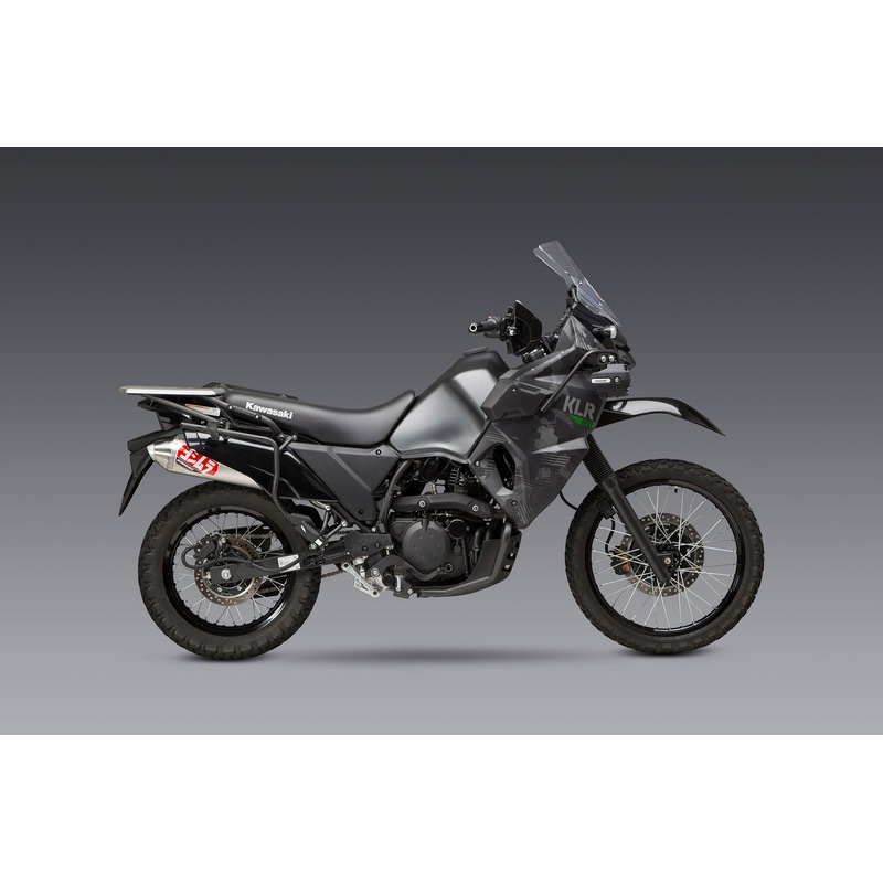 KLR650 2022-24 Race RS-2 Stainless Slip-On Exhaust, w/ Stainless Muffler