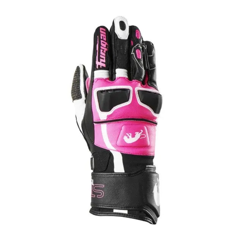 Furygan STYG15 Ladies Leather Gloves Black / Pink