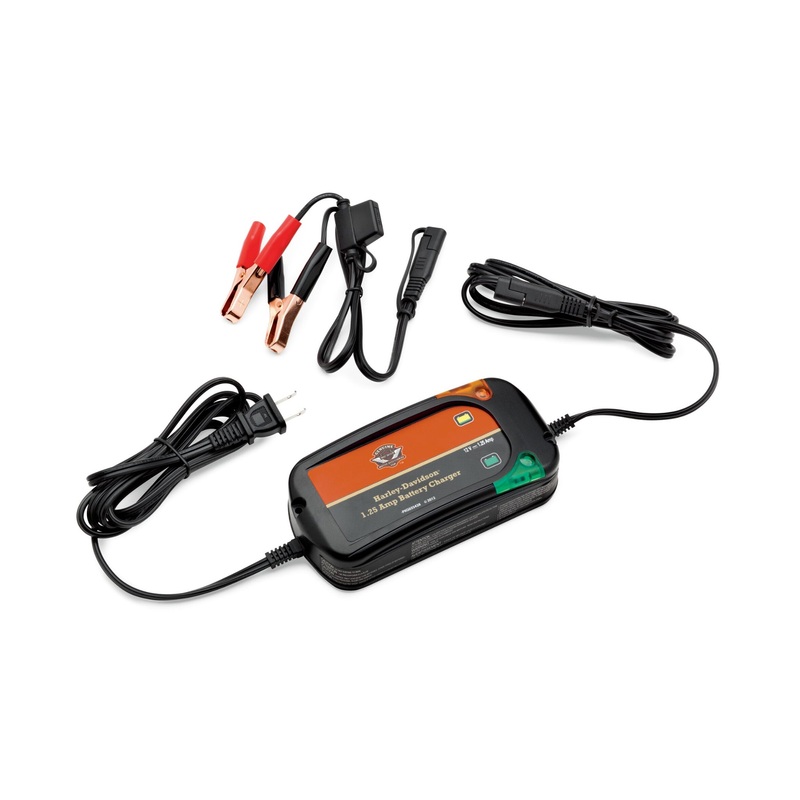 Harley Davidson 66000033 1.25 Amp Weather-Resistant Battery Charger CHARGER,BATTERY,1.25A,US