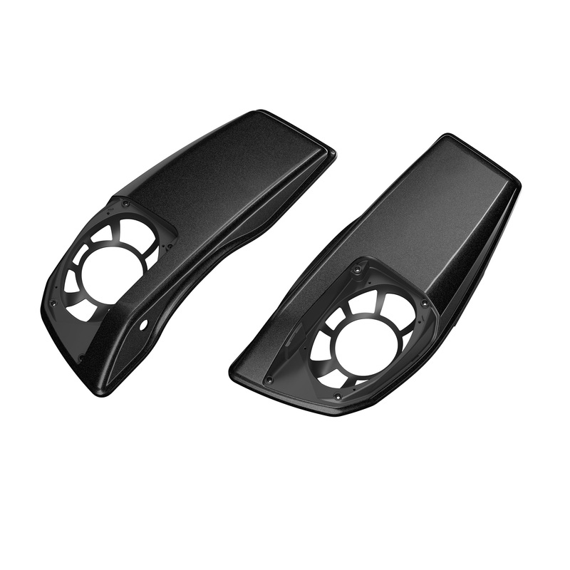 Harley-Davidson 90202793EWR colour Matched Saddlebag Speaker Lids Raven Metallic Left & Right