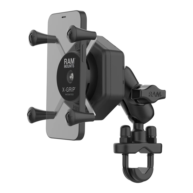 RAM X-Grip Phone Mount with Vibe-Safe & U-Bolt Base – Short