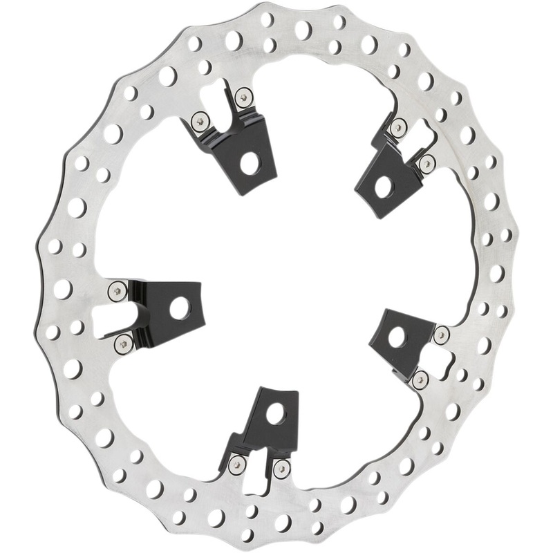 14″ Jagged Right Brake Rotor, Black – 14-23 Touring