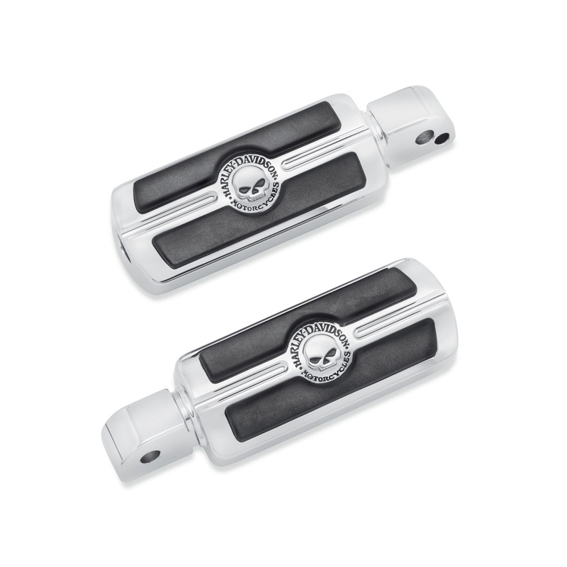 Harley Davidson 50500858 Willie G Skull Passenger Footpegs KIT,FTPEG,PASS,WILLIE G SKULL