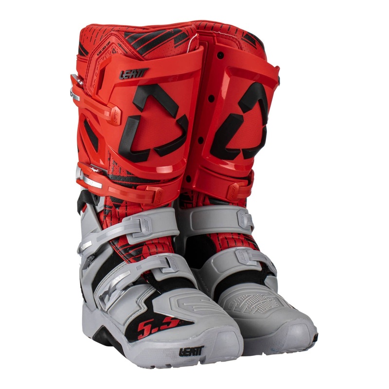 Leatt 5.5 FlexLock Enduro – Red / Grey