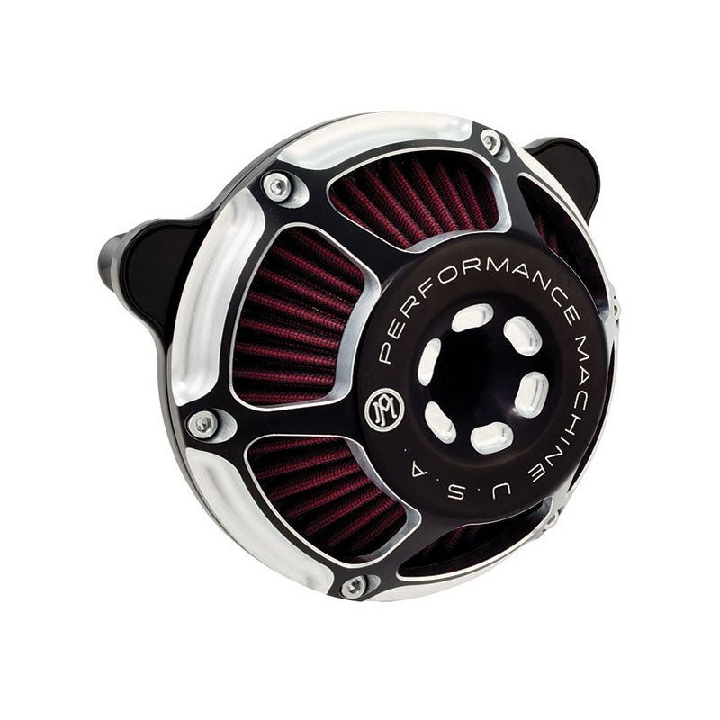 Max HP Air Cleaner Kit – Black Contrast Cut. Fits Twin Cam 2008-2017 with Throttle-by-Wire.