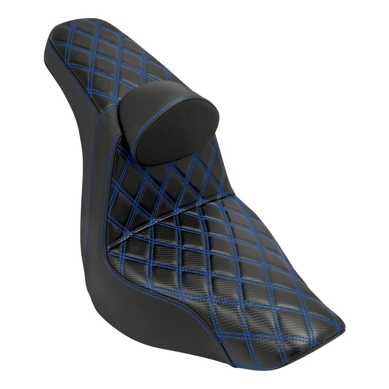 Motorcycle Rider Passenger Two-up Seat Diamond for Harley Low Rider ST ’18-’25 | Mactions