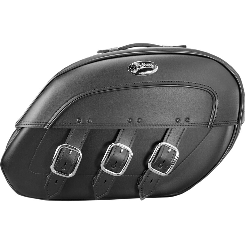 Saddlemen Rigid-Mount Universal Drifter Slant Saddlebags Black
