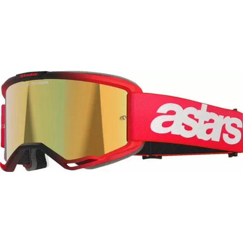 Alpinestars Vision 5 Blaze Goggles Red / Mirror Gold