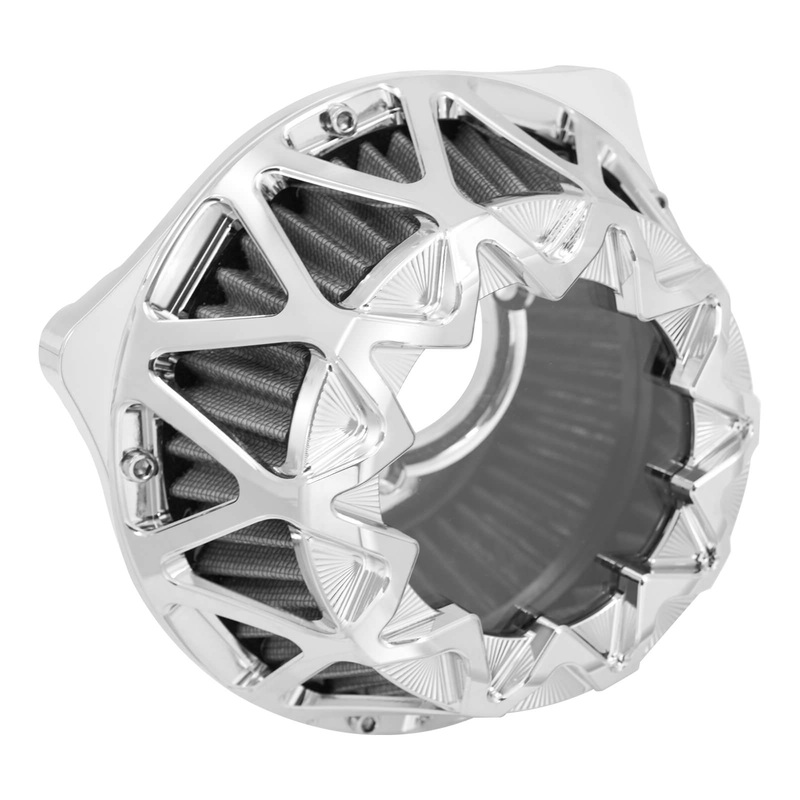 CNC Air Filter Cleaner Star Gray Intake Fit Harley Dyna Softail Touring FLH | Mactions