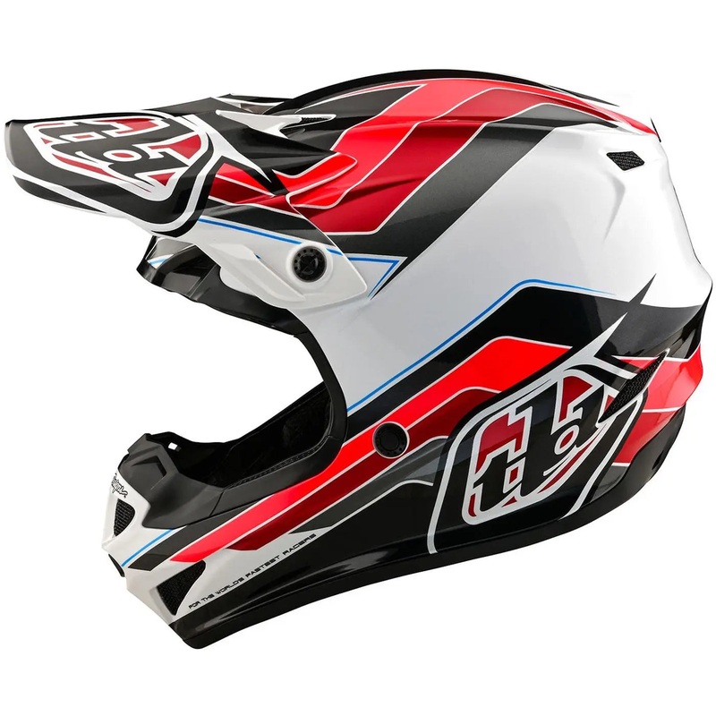 Troy Lee Designs SE4 Polyacrylite Block Youth MX Charcoal / Red