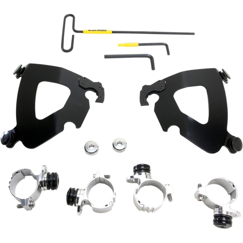 Gauntlet Fairing Trigger-Lock Mounting Hardware, Black – 11-19 Sportster XL
