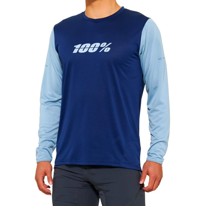 100% Ridecamp Long Sleeves Jersey Navy / Slate