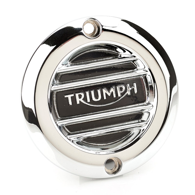 Chrome Clutch Badge Ribbed A9610251