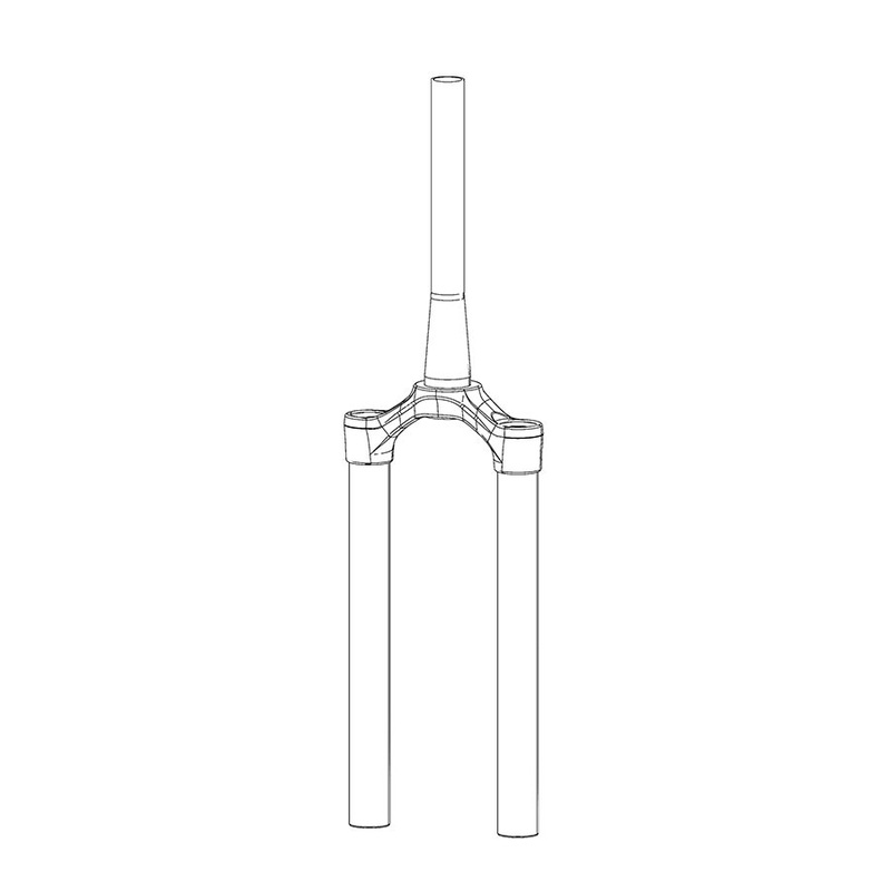 RockShox Fork CSU Assembly – Fits ZEB (A1+) – Debonair – 27.5/29″ – 38mm Offset – Tapered Steerer – Diffusion Black 63OD Crown