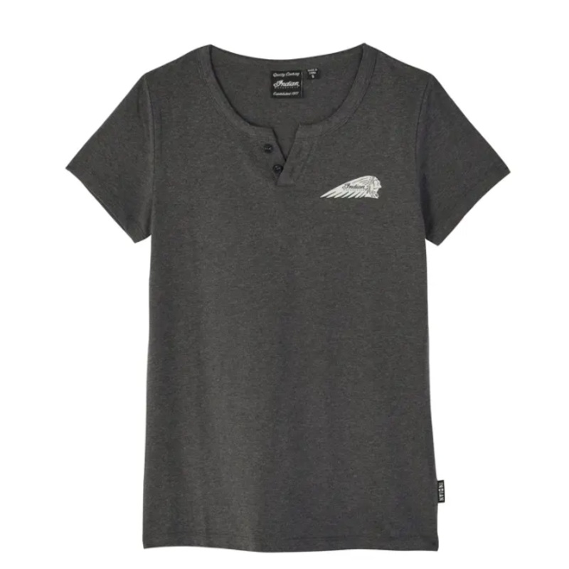 Women’s Block IMC Circle Henley T-Shirt, Gray