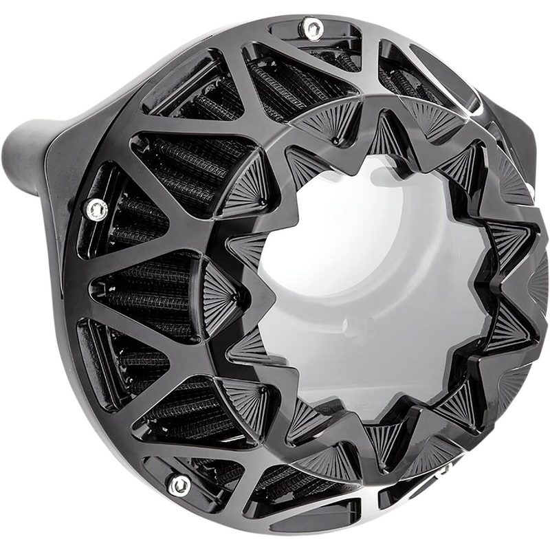 Crossfire Air Cleaner, All Black – Milwaukee 8