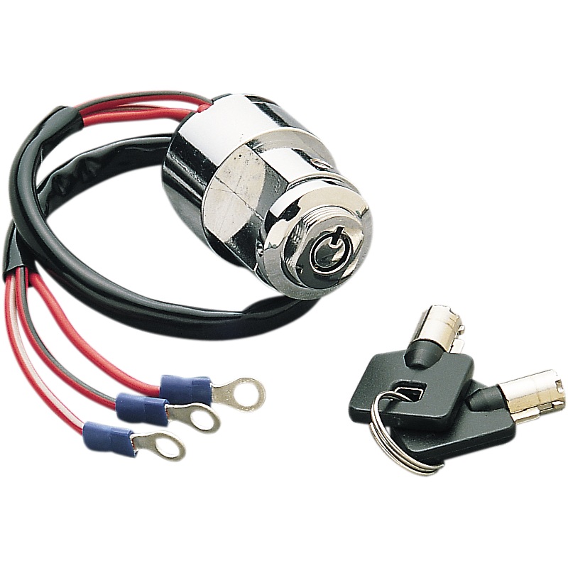 Ignition with Key – Round – 75-85 FX/FXS, 82-93 FXR, 79-93 Sportster
