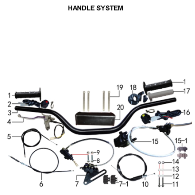 Master Cylinder – 150DH & 230DH Gas Dirt Bike