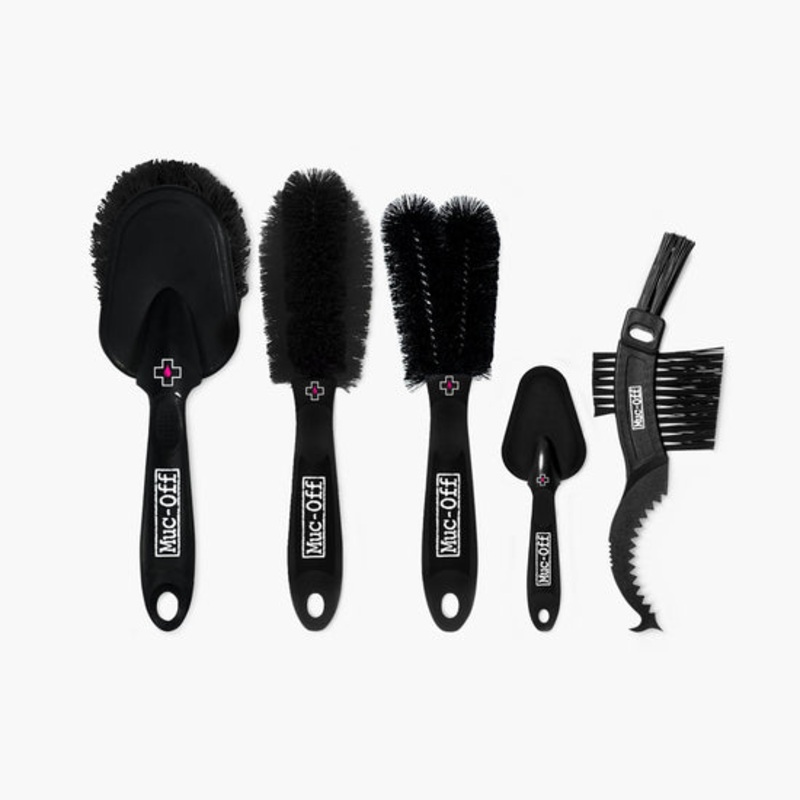 Muc-Off Premium Cleaning Brush Set Black – Pack Of 5