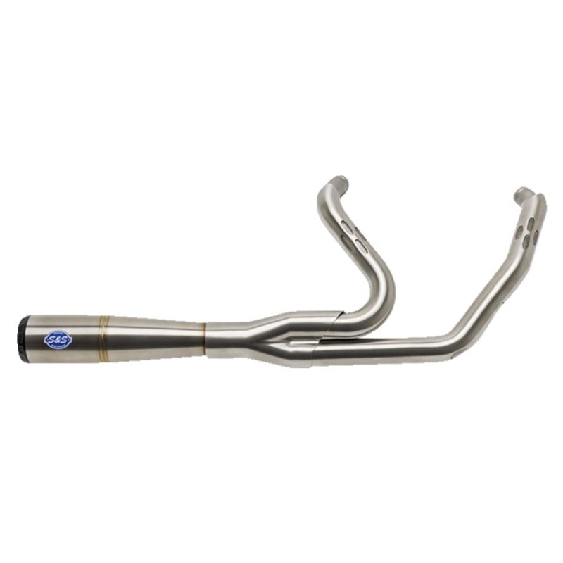 S&S Cycle Diamondback 2-1 Exhaust System, Stainless Steel for M8 Harley
