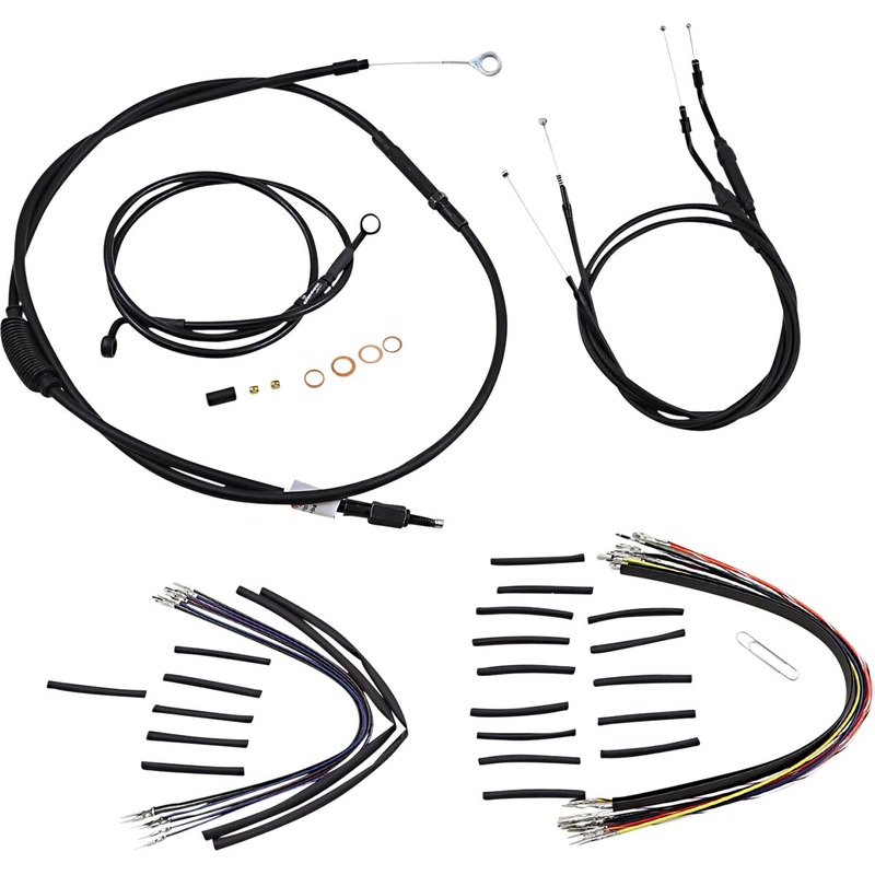Cable Kits for 10″ T-Bars, Black – Dyna (non-ABS)
