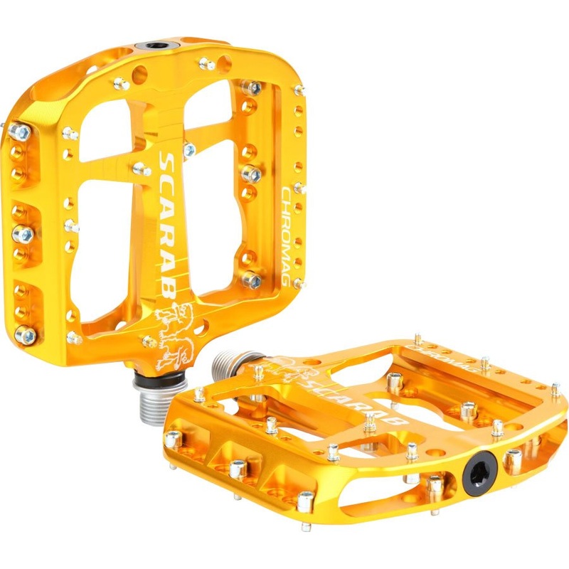 Chromag Scarab Pedals – Platform Aluminum 9/16″ Gold