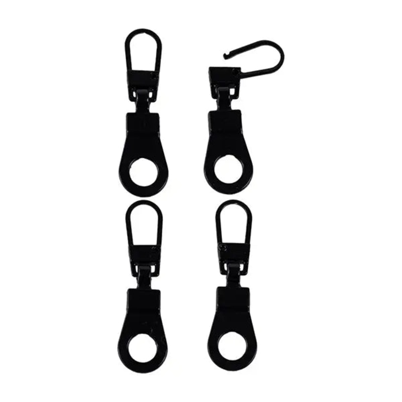 Riderr Replacement Zip Pullers Black – Pack Of 4