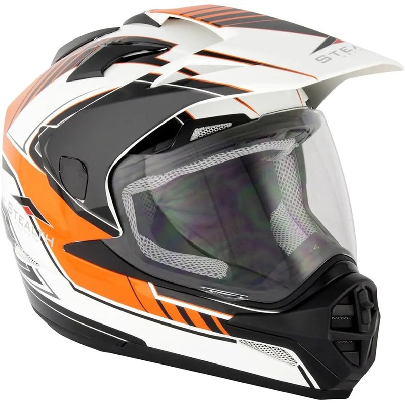 Stealth HD009 Adventure Dual Sport Orange